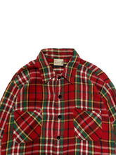 Load image into Gallery viewer, 80&#39;S &quot;SEARS&quot; PLAID FLANNEL SHIRT MADE IN JAMAICA
