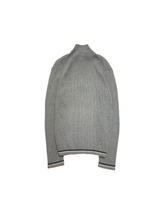 Load image into Gallery viewer, &quot;GAP&quot; HALF-ZIP COTTON RIB KNIT GRAY
