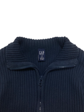 Load image into Gallery viewer, &quot;GAP&quot; HALF-ZIP COTTON RIB KNIT NAVY
