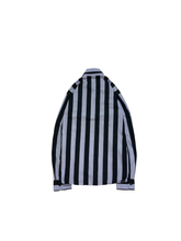 画像をギャラリービューアに読み込む, 90&#39;S &quot;agnes b. homme&quot; STRIPE BROADCLOTH SHIRT
