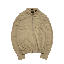 Load image into Gallery viewer, 90&#39;S &quot;ST JOHN&#39;S BAY&quot;CHAMOIS CLOTH ZIP UP SHIRT JKT
