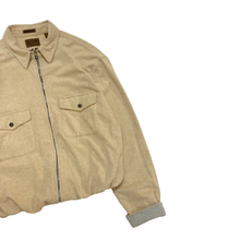 Load image into Gallery viewer, 90&#39;S &quot;ST JOHN&#39;S BAY&quot;CHAMOIS CLOTH ZIP UP SHIRT JKT
