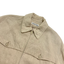 画像をギャラリービューアに読み込む, 90&#39;S &quot;Calvin Klein&quot; LINEN SHIRT JACKET
