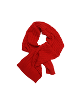 画像をギャラリービューアに読み込む, &quot;RICHLY TREND&quot; CASHMERE CABLE KNIT SCARF MADE IN ITALY
