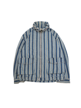 Load image into Gallery viewer, 90&#39;S ARMANI JEANS&quot; STRIPE COTTON REFLECT JACKET
