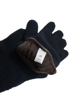 画像をギャラリービューアに読み込む, UNKNOWN CASHMERE KNIT GLOVES MADE IN ITALY
