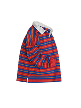 Load image into Gallery viewer, 90&#39;S &quot;BOUJOUR&quot;  STRIPE L/S POLO SHIRT
