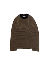 Load image into Gallery viewer, 90&#39;S &quot;agnes b homme&quot; MOCK NECK STRIPE L/S TEE
