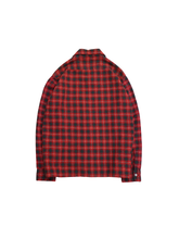 画像をギャラリービューアに読み込む, 60&#39;S UNKNOWN OPEN COLLAR PLAID WOOL NEL SHIRT
