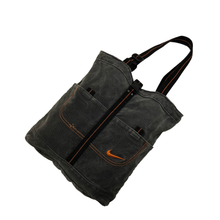 Load image into Gallery viewer, &quot;NIKE&quot; BLACK DENIM TOTE BAG
