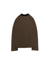 Load image into Gallery viewer, 90&#39;S &quot;agnes b homme&quot; MOCK NECK STRIPE L/S TEE
