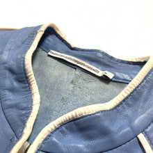 Load image into Gallery viewer, &quot;FENDISSIME BY FENDI&quot; BLUE LEATHER JACKET
