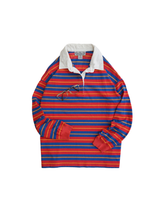 画像をギャラリービューアに読み込む, 90&#39;S &quot;BOUJOUR&quot;  STRIPE L/S POLO SHIRT
