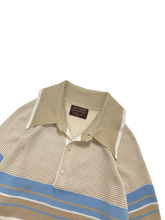 Load image into Gallery viewer, 70&#39;S &quot;VAN HEUSEN&quot; STRIPE KNIT POLO SHIRT
