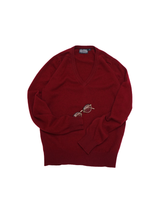 Load image into Gallery viewer, 90&#39;S &quot;LANDS&#39; END&quot; CASHMERE V-NECK KNIT
